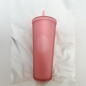 Starbucks Valentines 2022 Pink Lemonade Soft Touch Studded Tumbler Venti 24oz